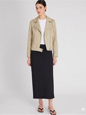 Club Monaco Moto Biker Jacket Medium NWOT